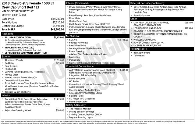 Used 2018 Chevrolet Silverado 1500 LT w/ All Star Edition RWD image 7