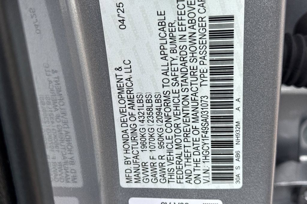 Certified 2025 Honda Accord SE image 35