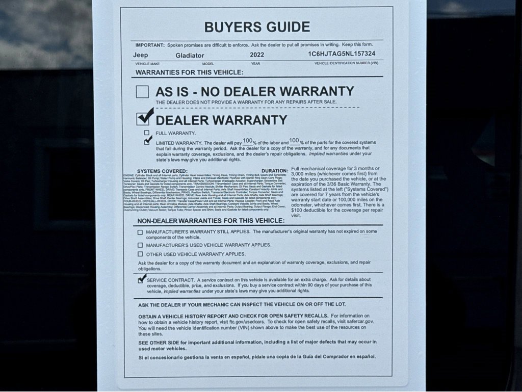 Certified 2022 Jeep Gladiator Willys image 26