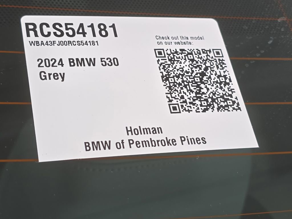 Certified 2024 BMW 530i w/ M Sport Package RWD image 28