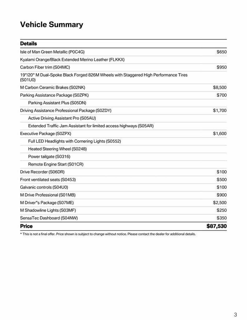 Used 2025 BMW M3 Competition w/ M Driver's Package image 3