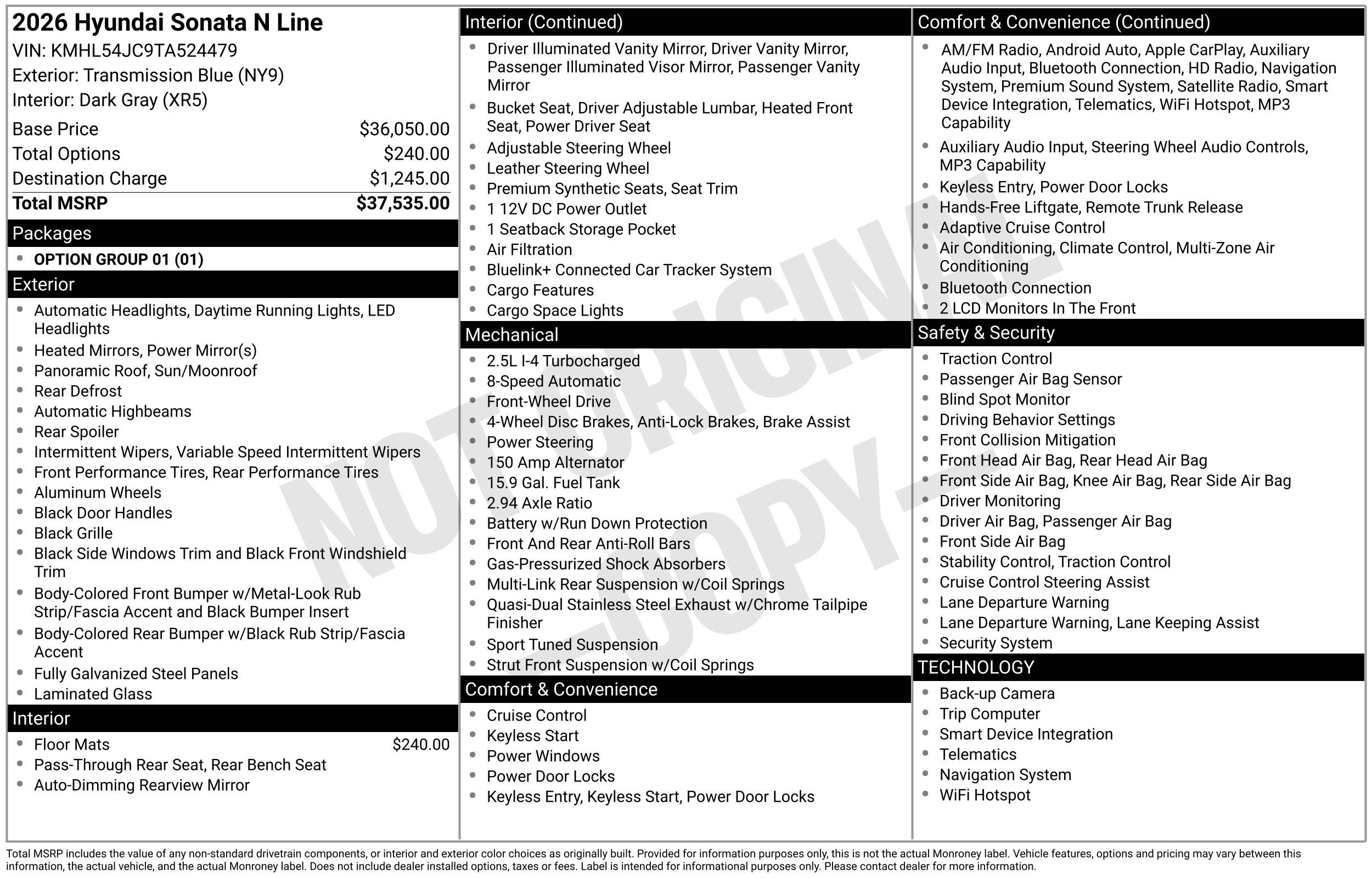Used 2026 Hyundai Sonata N Line image 27