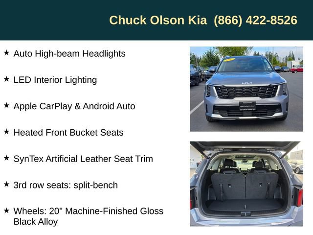 Certified 2025 Kia Sorento EX w/ Panoramic Sunroof Package AWD/4WD image 10