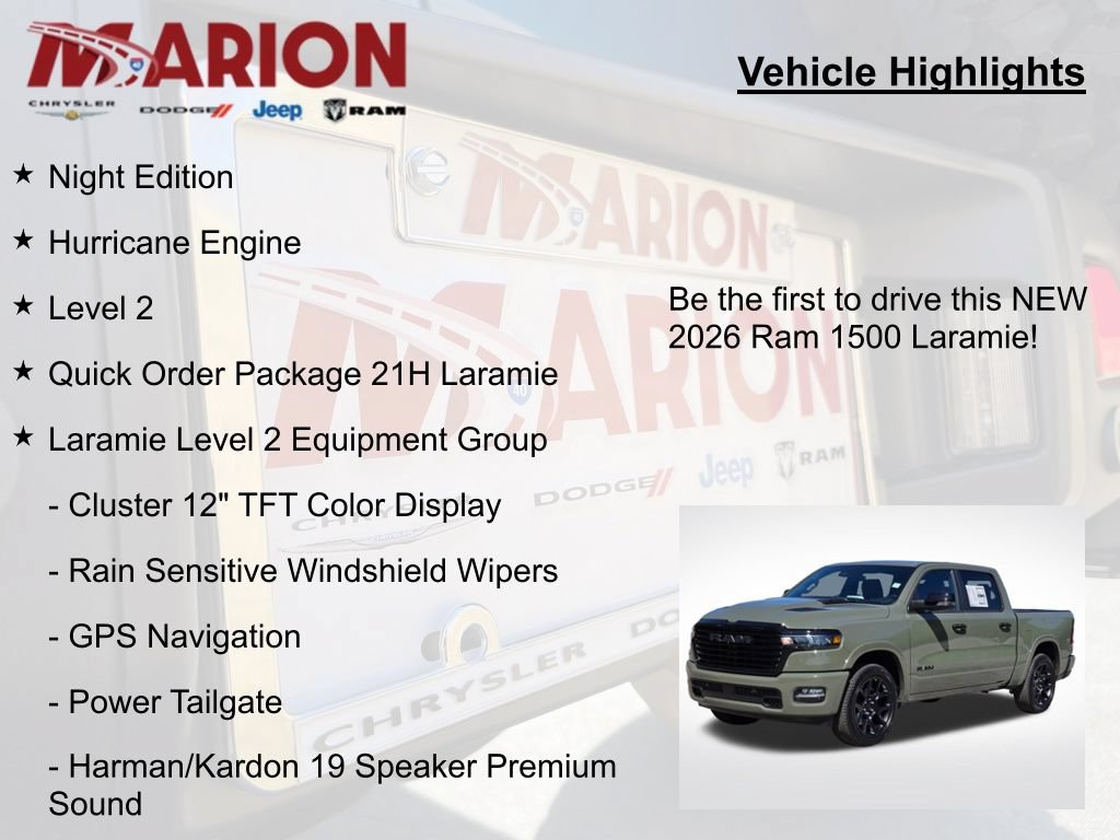 New 2026 RAM 1500 Laramie w/ Night Edition AWD/4WD image 5