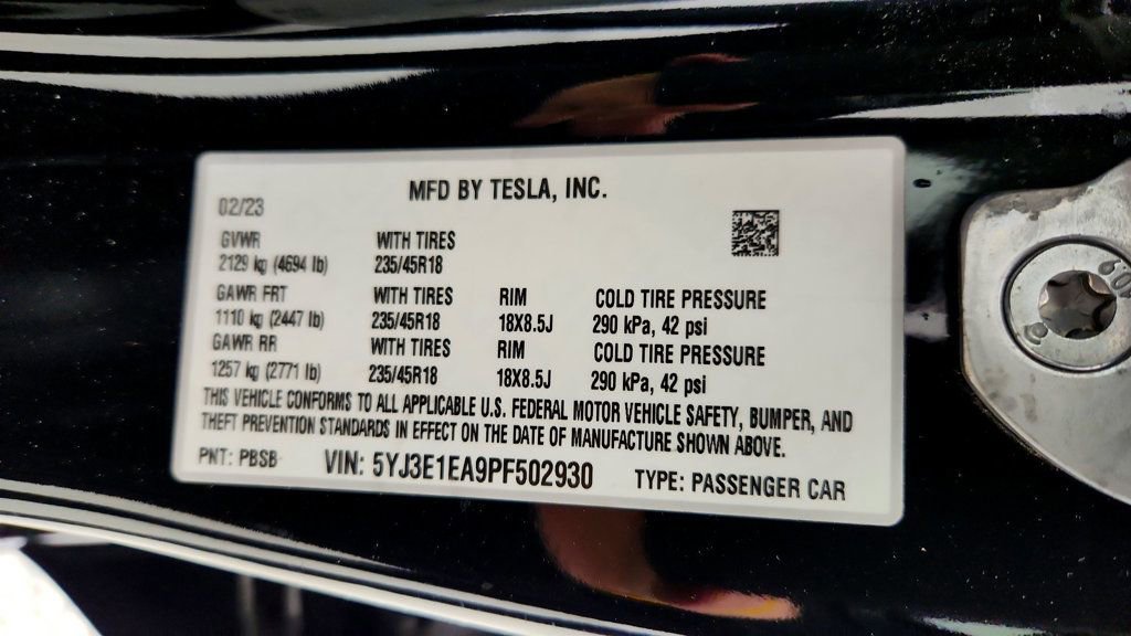 Used 2023 Tesla Model 3 Standard Range image 24