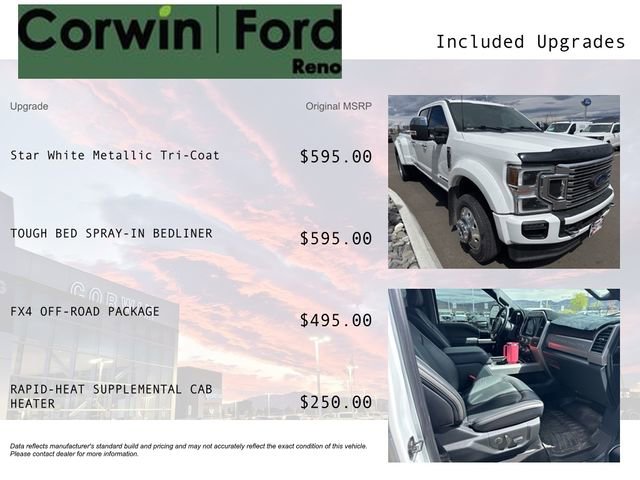 Used 2022 Ford F450 Platinum w/ FX4 Off-Road Package image 3