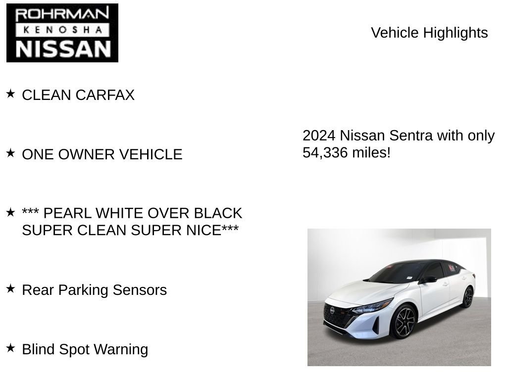 Certified 2024 Nissan Sentra SR FWD image 7