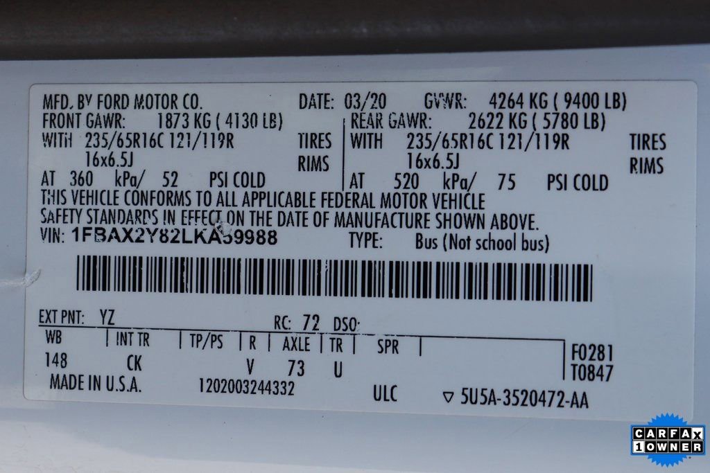 Used 2020 Ford Transit 350 XLT image 48