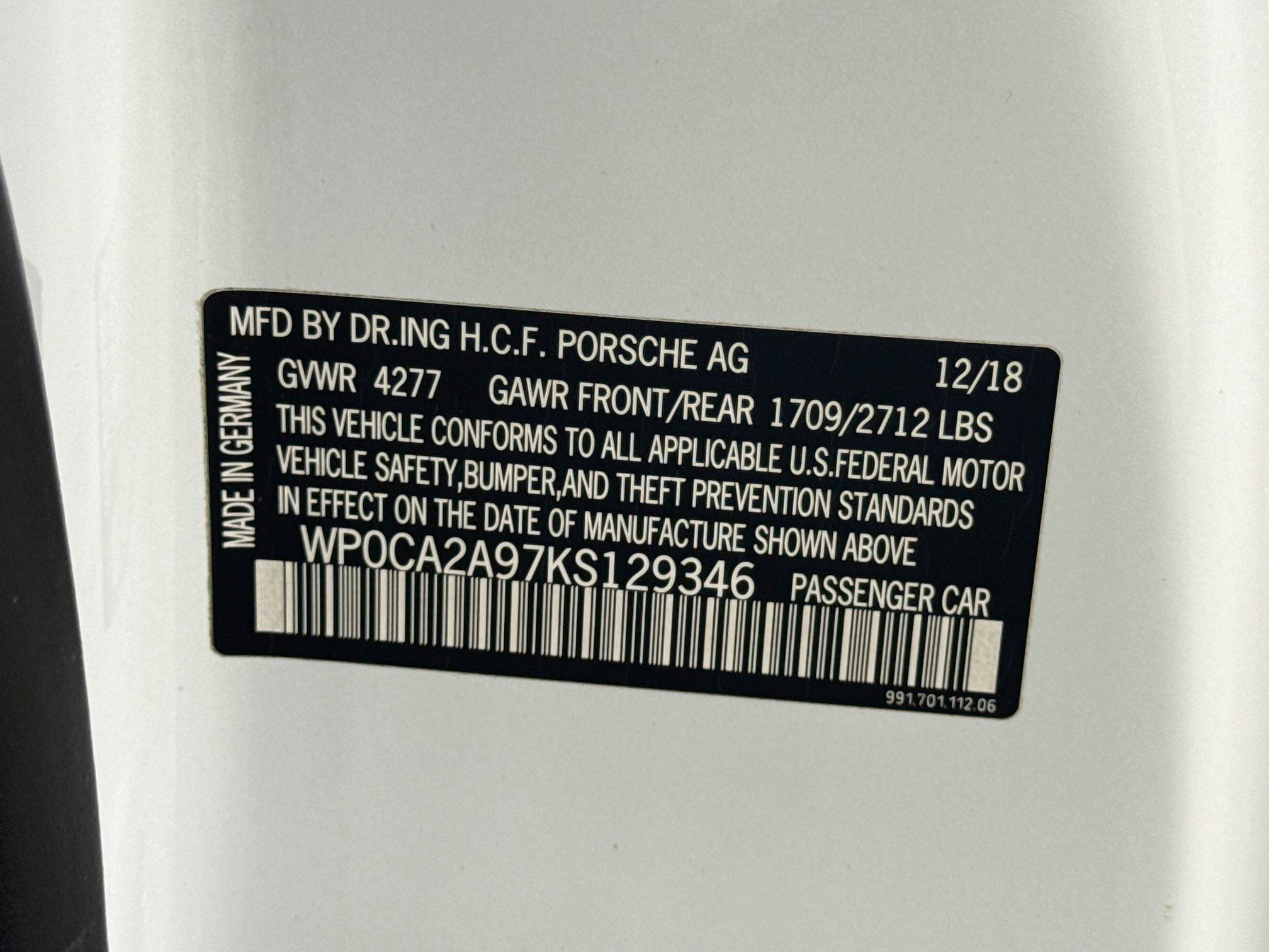 Certified 2019 Porsche 911 Carrera RWD image 30