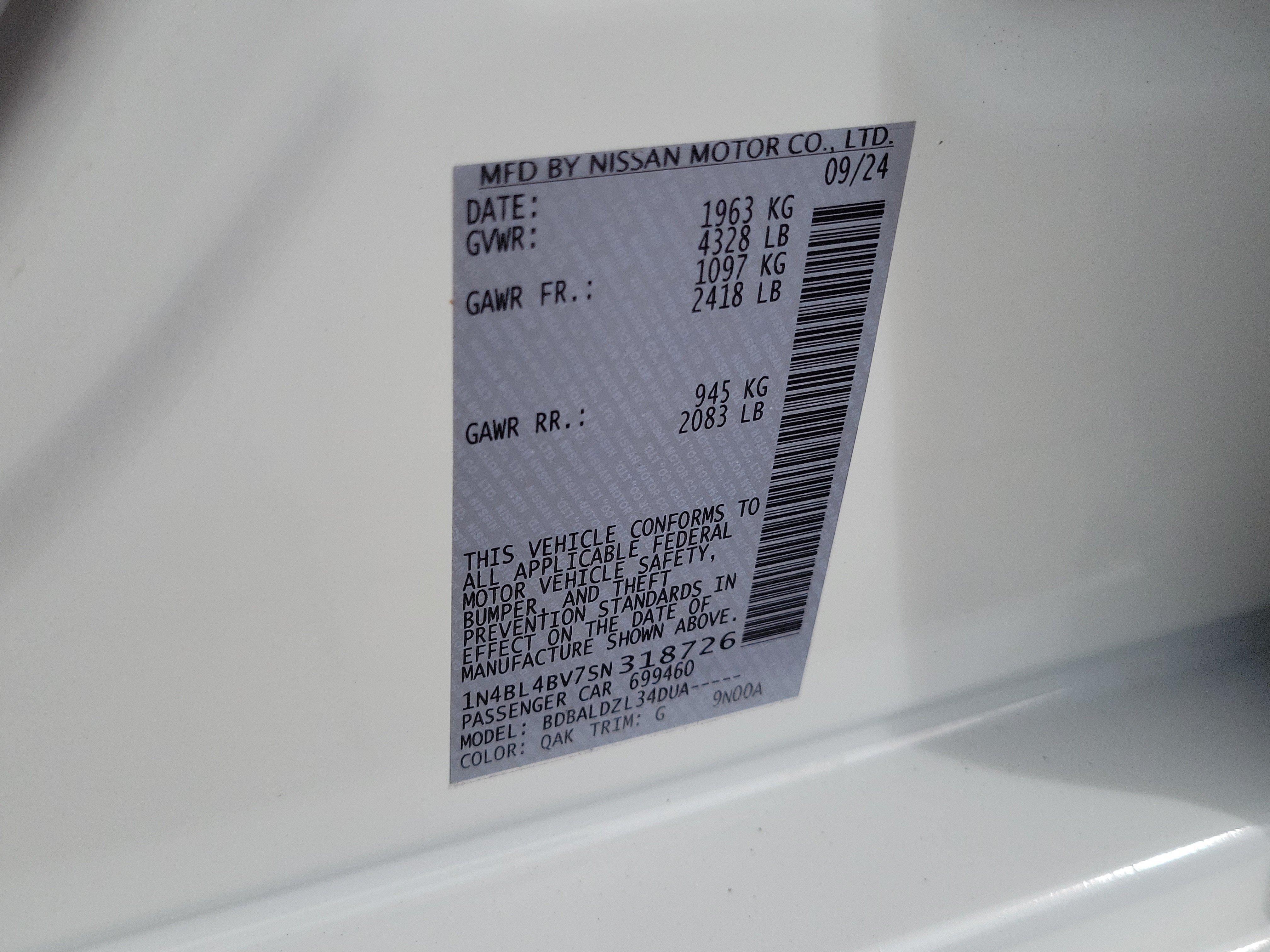 Certified 2025 Nissan Altima 2.5 S FWD image 30