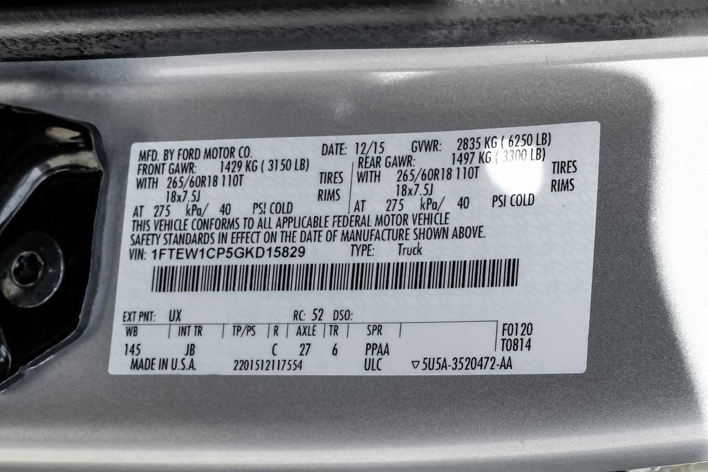 Used 2016 Ford F150 XLT w/ Equipment Group 302A Luxury image 70