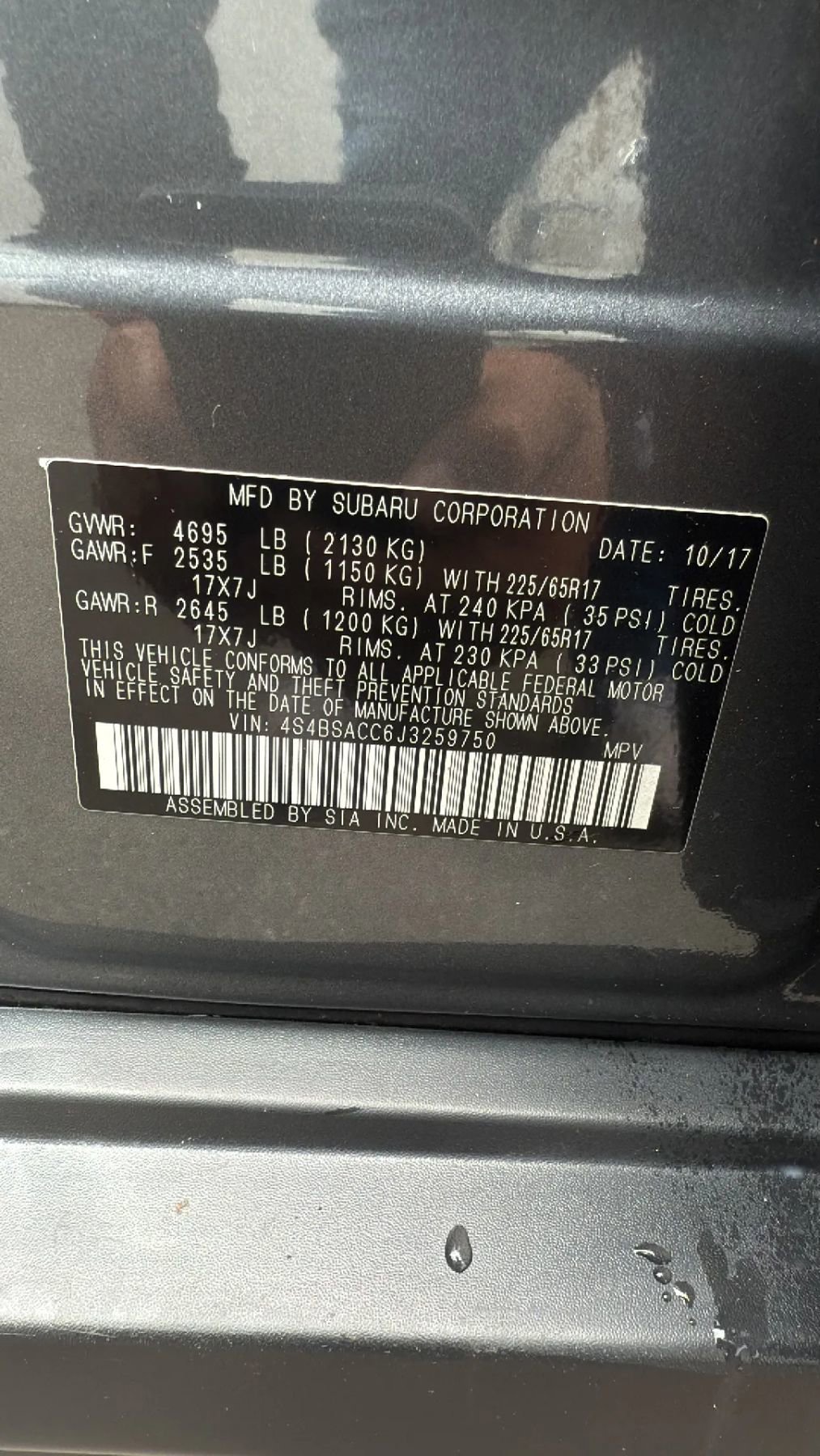 Used 2018 Subaru Outback 2.5i Premium image 32