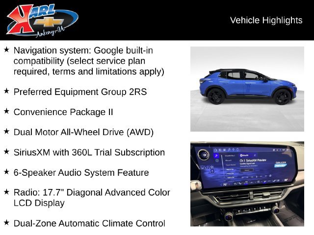 Certified 2026 Chevrolet Equinox EV RS w/ Convenience Package II AWD/4WD image 2