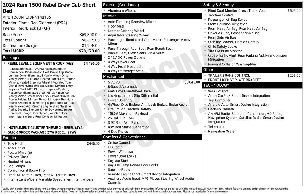 Used 2024 RAM 1500 Rebel w/ Rebel Level 2 Equipment Group AWD/4WD image 29