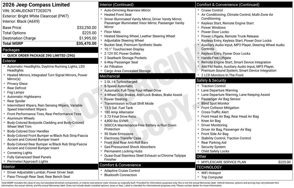 New 2026 Jeep Compass Limited image 5
