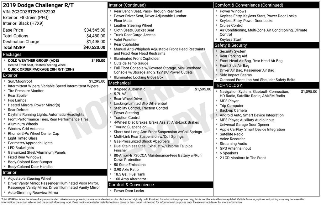 Used 2019 Dodge Challenger R/T w/ Cold Weather Group image 6