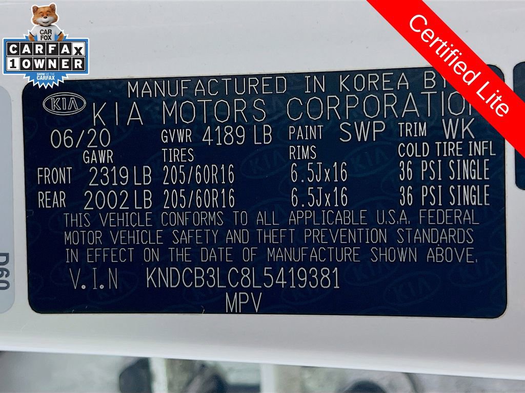 Certified 2020 Kia Niro LXS FWD image 13