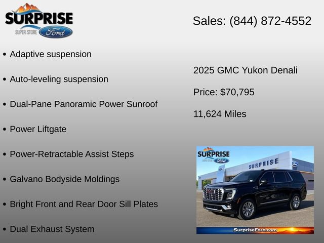 Used 2025 GMC Yukon Denali w/ Sun & Power Step Package AWD/4WD image 30