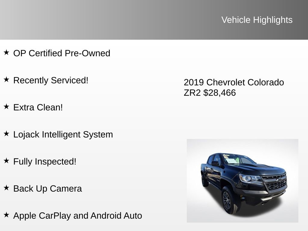 Used 2019 Chevrolet Colorado ZR2 w/ LPO, Power Package image 4