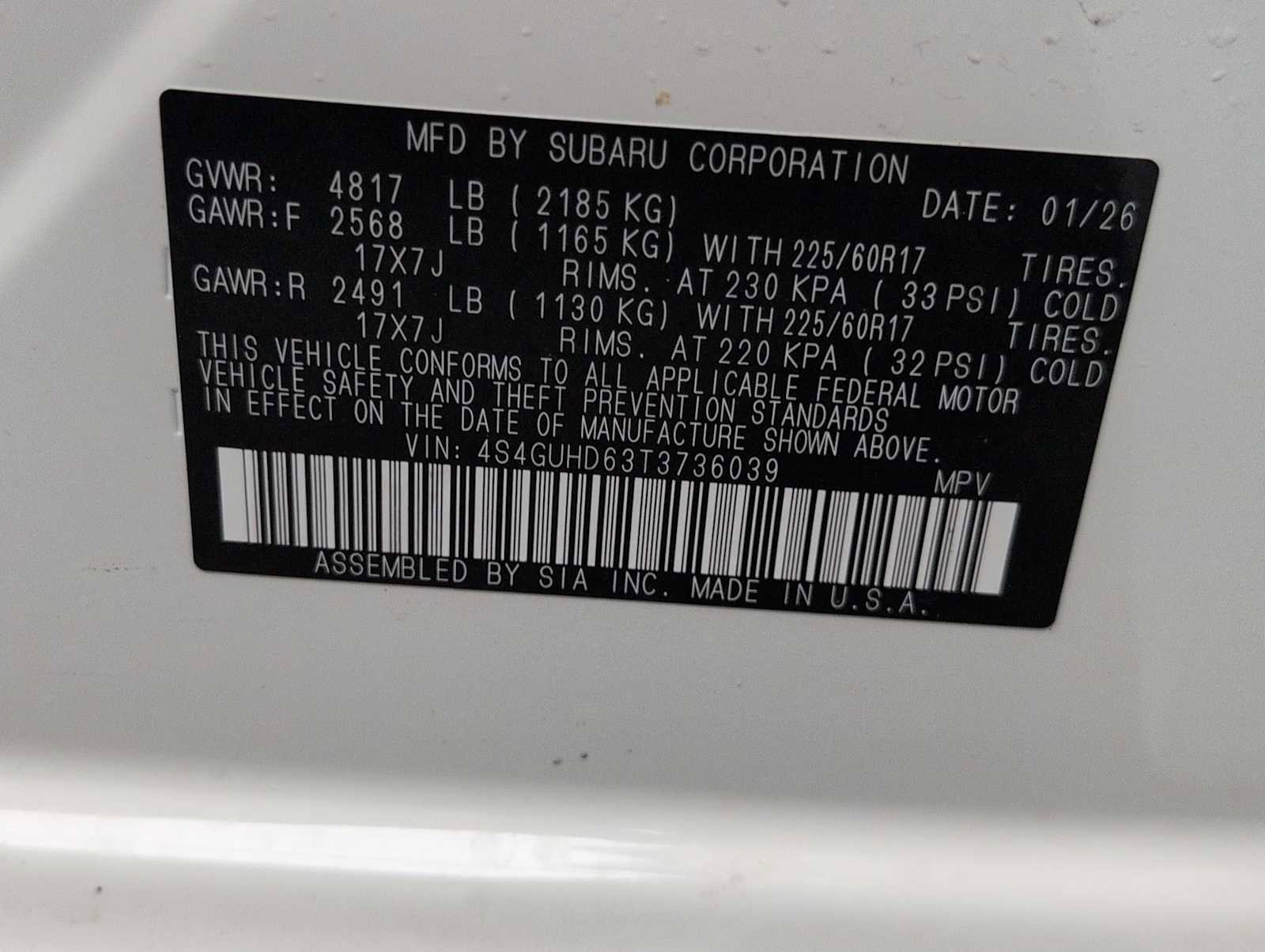 New 2026 Subaru Crosstrek 2.0i Premium AWD/4WD image 33