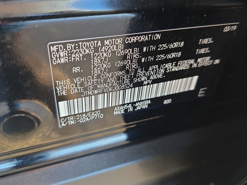 Used 2019 Toyota RAV4 Limited w/ Carpet Mat Package image 39