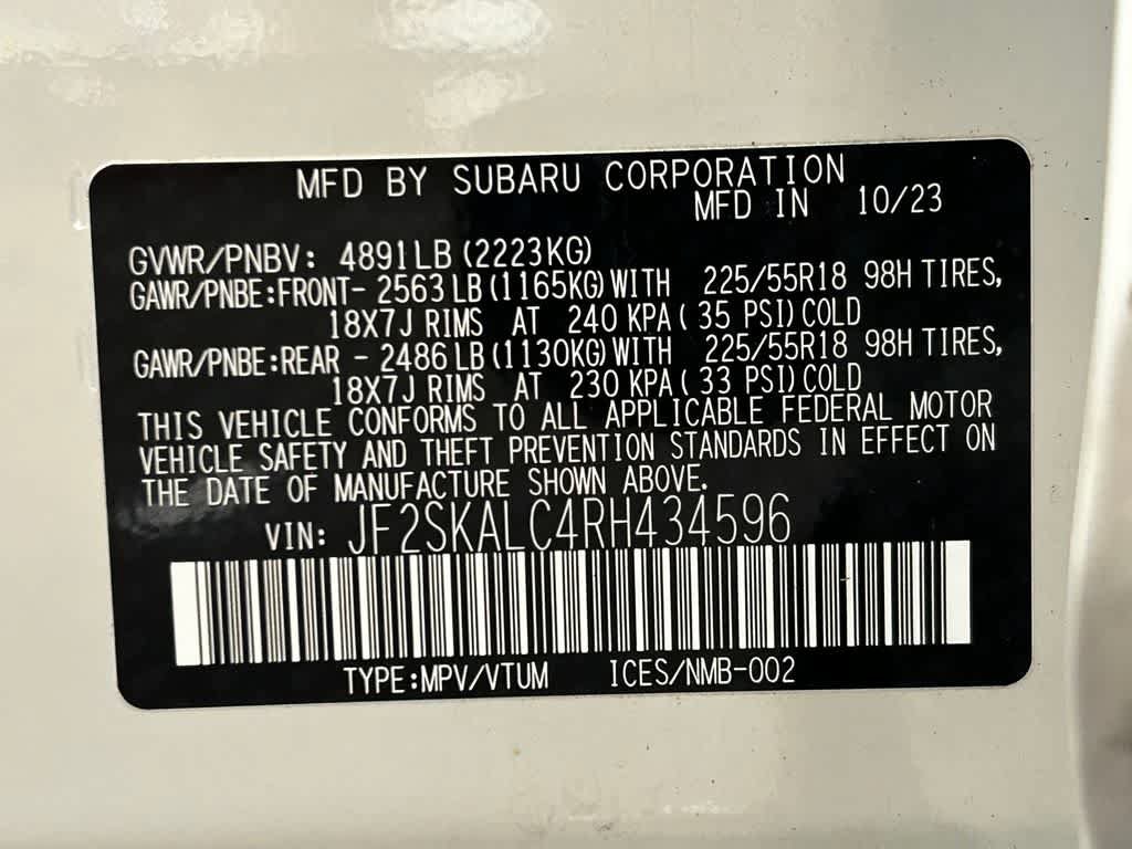 Certified 2024 Subaru Forester Limited AWD/4WD image 22