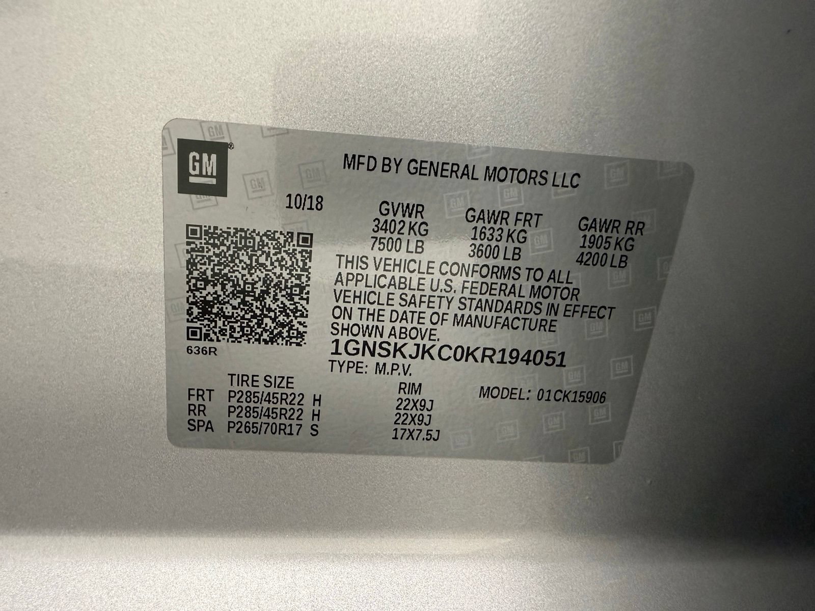 Used 2019 Chevrolet Suburban Premier AWD/4WD image 19