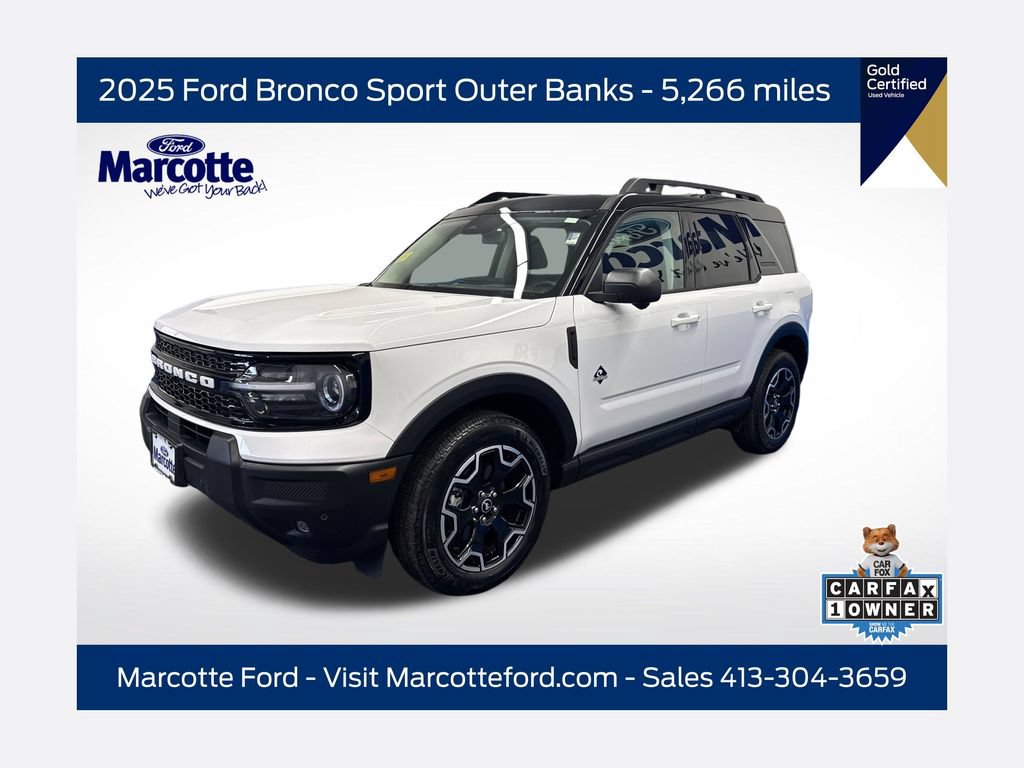 Certified 2025 Ford Bronco Sport Outer Banks w/ Outer Banks Tech Package+ AWD/4WD 360° Tour