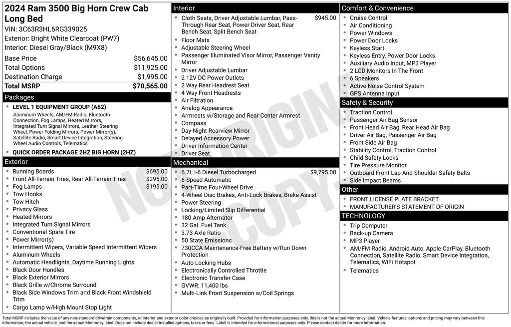 Certified 2024 RAM 3500 Big Horn image 43