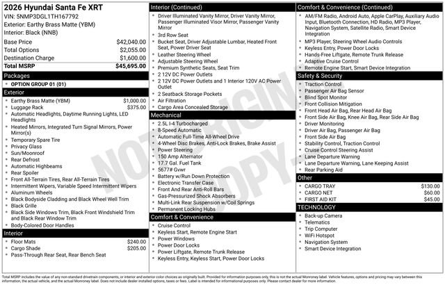 New 2026 Hyundai Santa Fe XRT AWD/4WD image 35