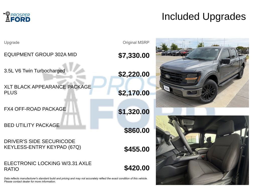 New 2026 Ford F150 XLT w/ Equipment Group 302A MID image 3