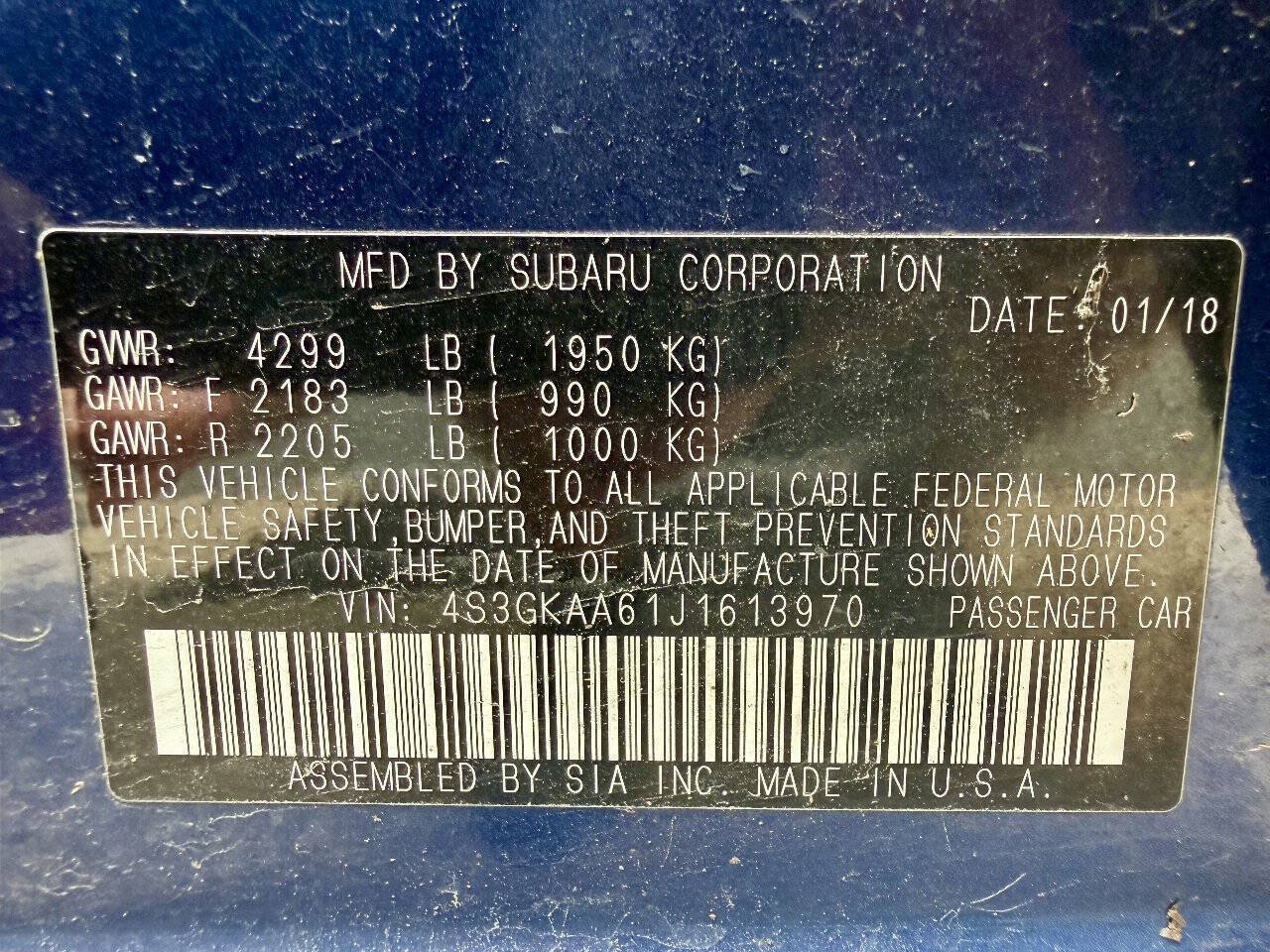 Used 2018 Subaru Impreza 2.0i AWD/4WD image 50