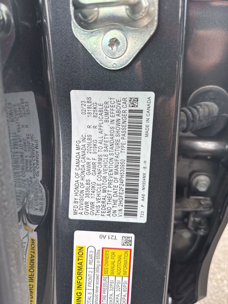 Certified 2023 Honda Civic LX image 22