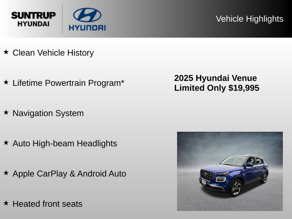Used 2025 Hyundai Venue Limited FWD image 8