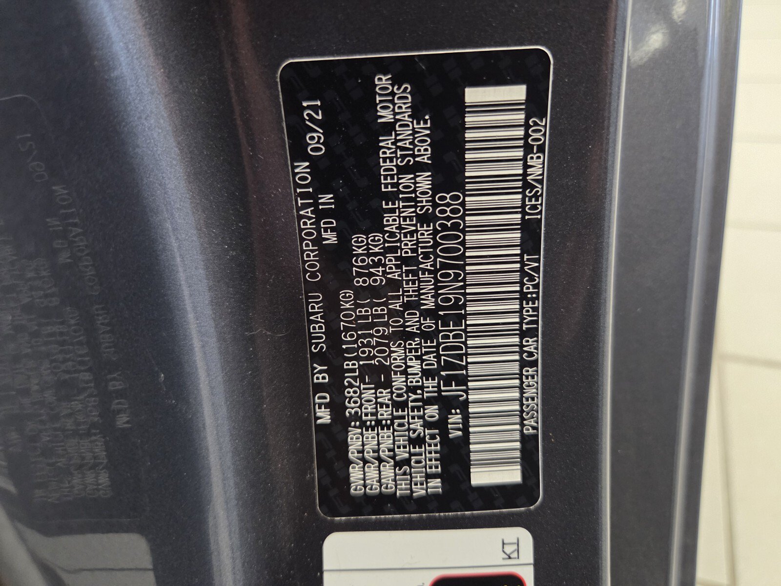 Used 2022 Subaru BRZ Limited RWD image 16