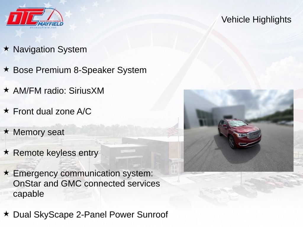 Used 2019 GMC Acadia Denali w/ Technology Package FWD image 6