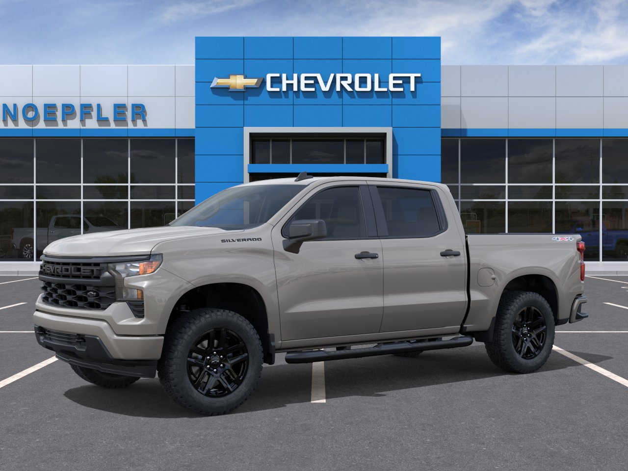 New 2026 Chevrolet Silverado 1500 Custom w/ Turbomax Blackout Package AWD/4WD image 2