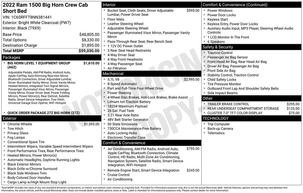 Used 2022 RAM 1500 Big Horn image 16