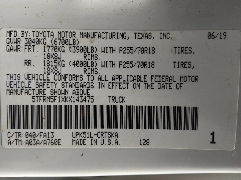 Used 2019 Toyota Tundra SR RWD image 33