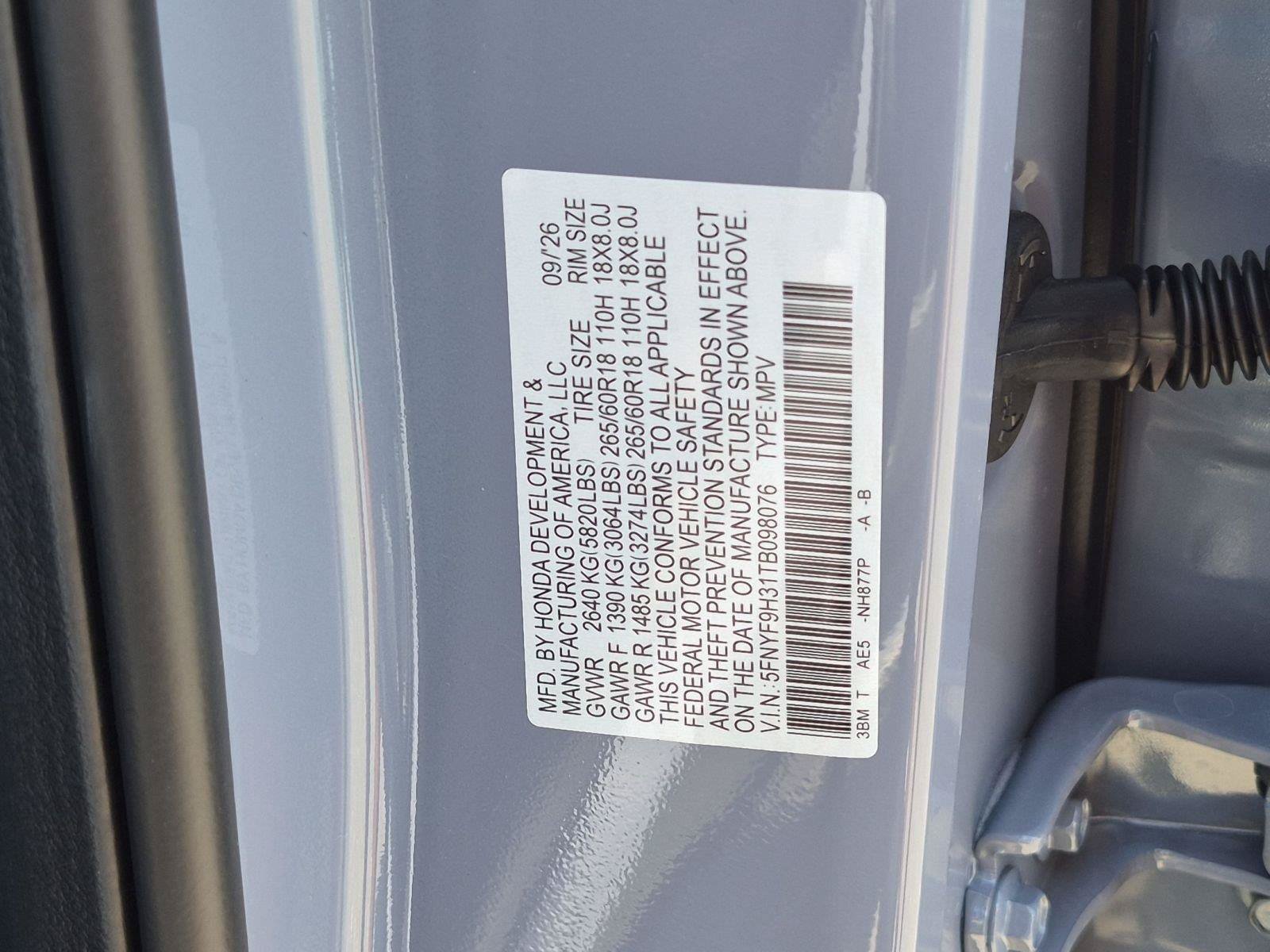 New 2026 Honda Passport RTL image 20
