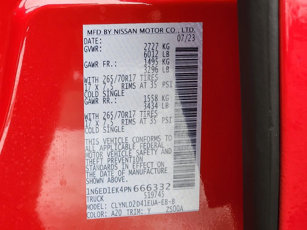 Certified 2023 Nissan Frontier PRO-4X w/ Pro-4X Premium Package image 28