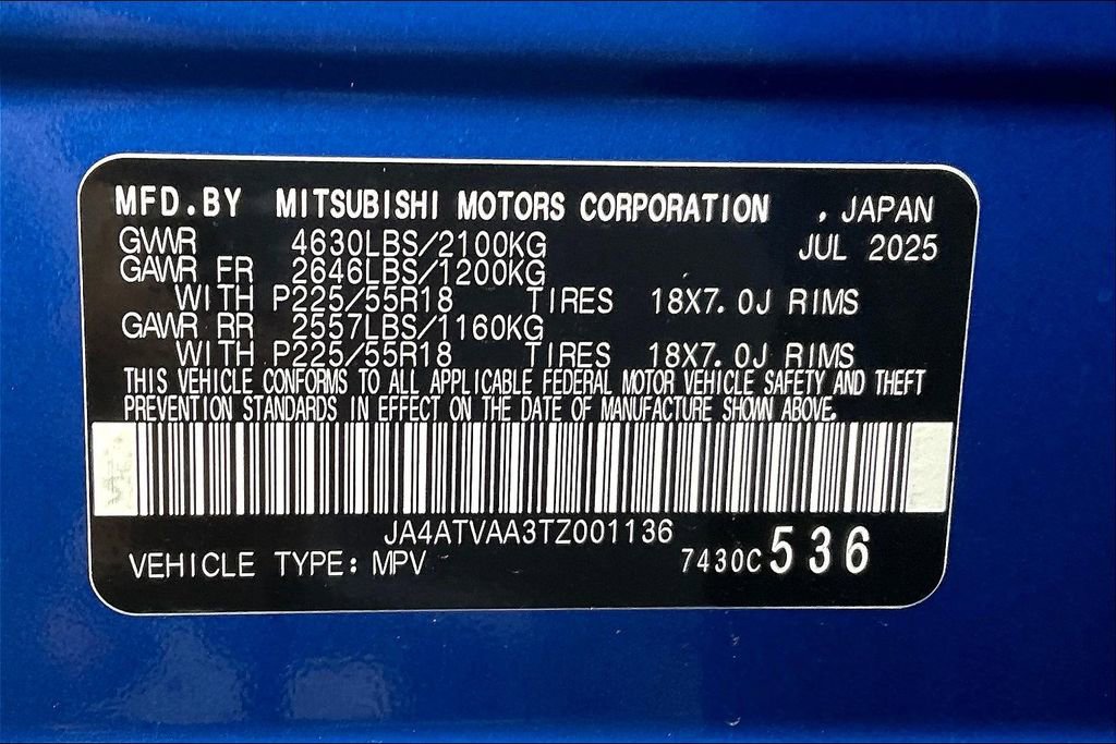 New 2026 Mitsubishi Eclipse Cross LE image 12