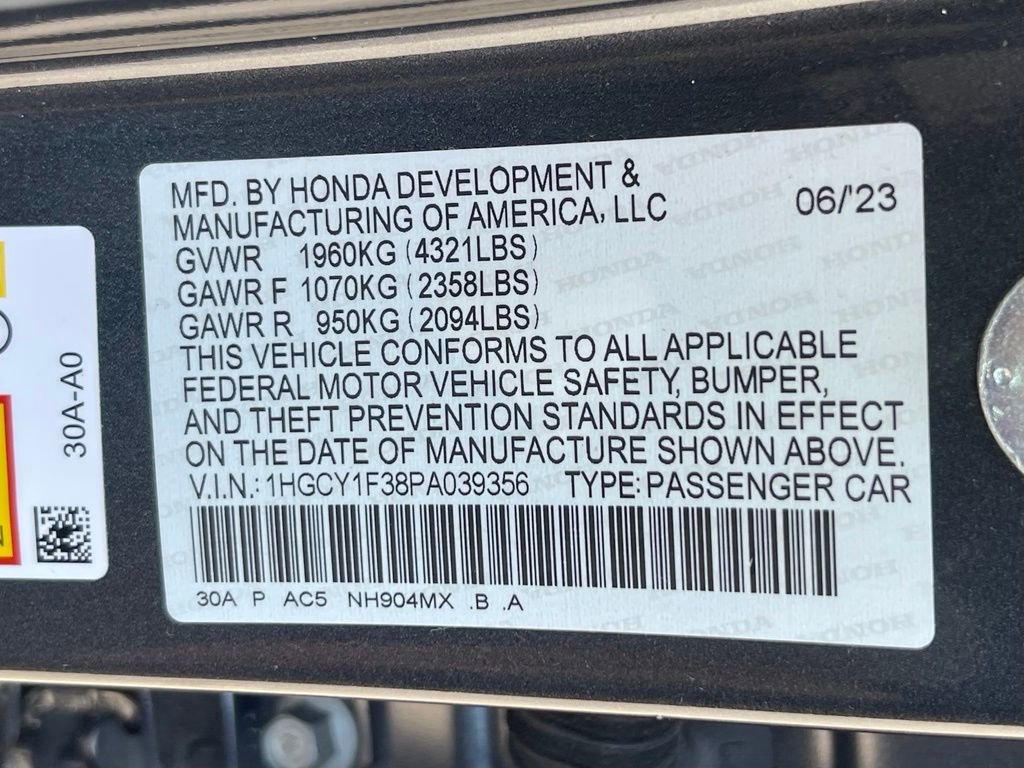 Certified 2023 Honda Accord EX image 12