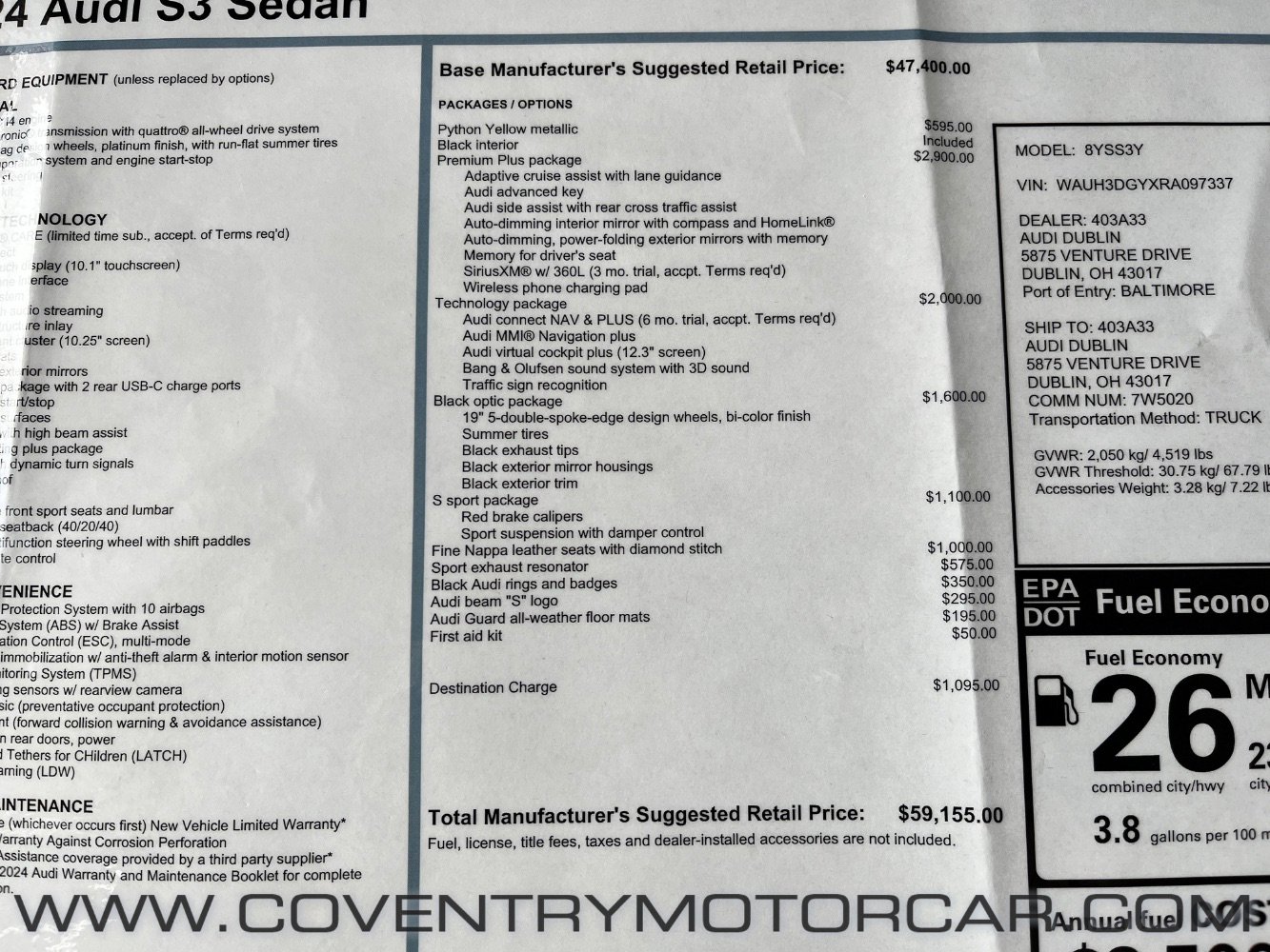 Used 2024 Audi S3 Premium Plus image 18