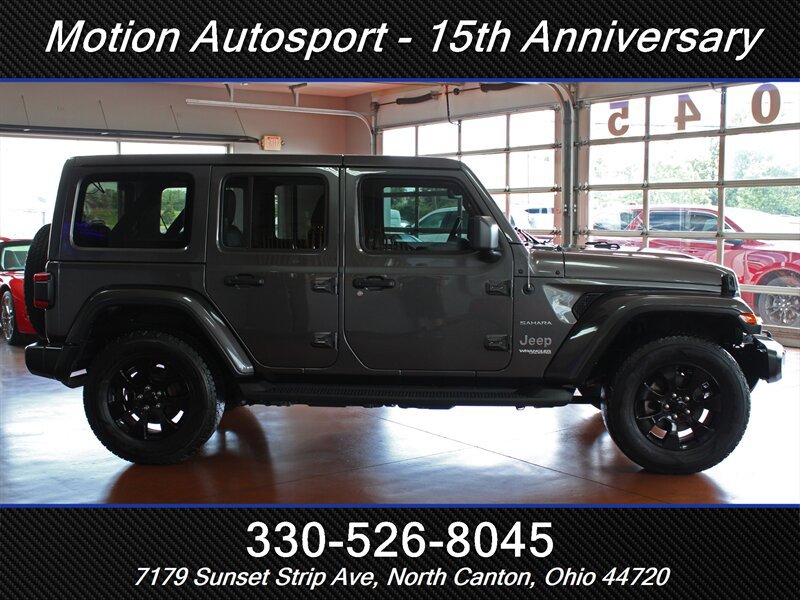 Used 2021 Jeep Wrangler Unlimited Sahara w/ Uconnect 4C Nav & Sound Group AWD/4WD image 14