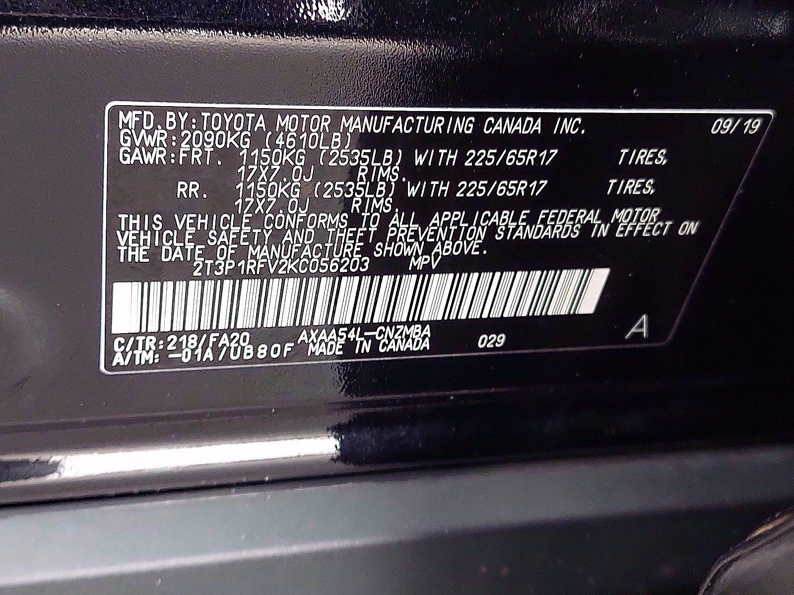 Certified 2019 Toyota RAV4 XLE image 26