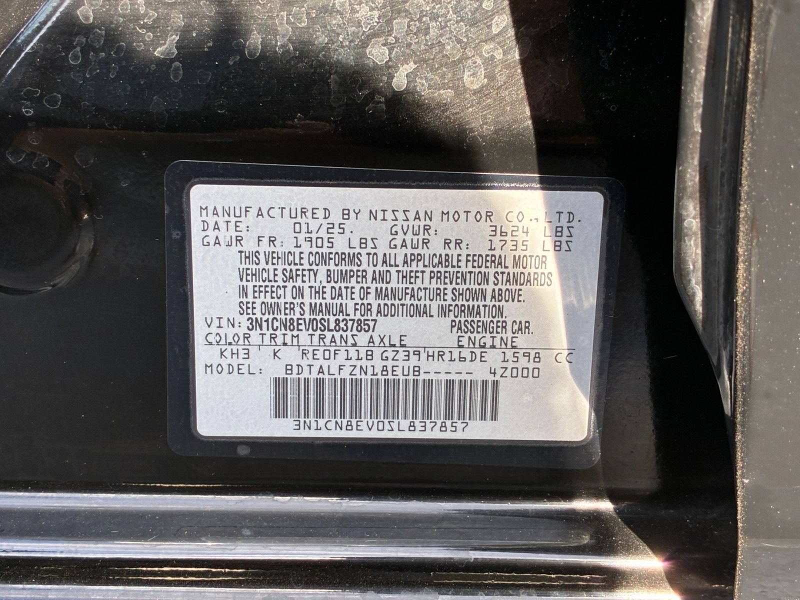 Used 2025 Nissan Versa SV FWD image 26