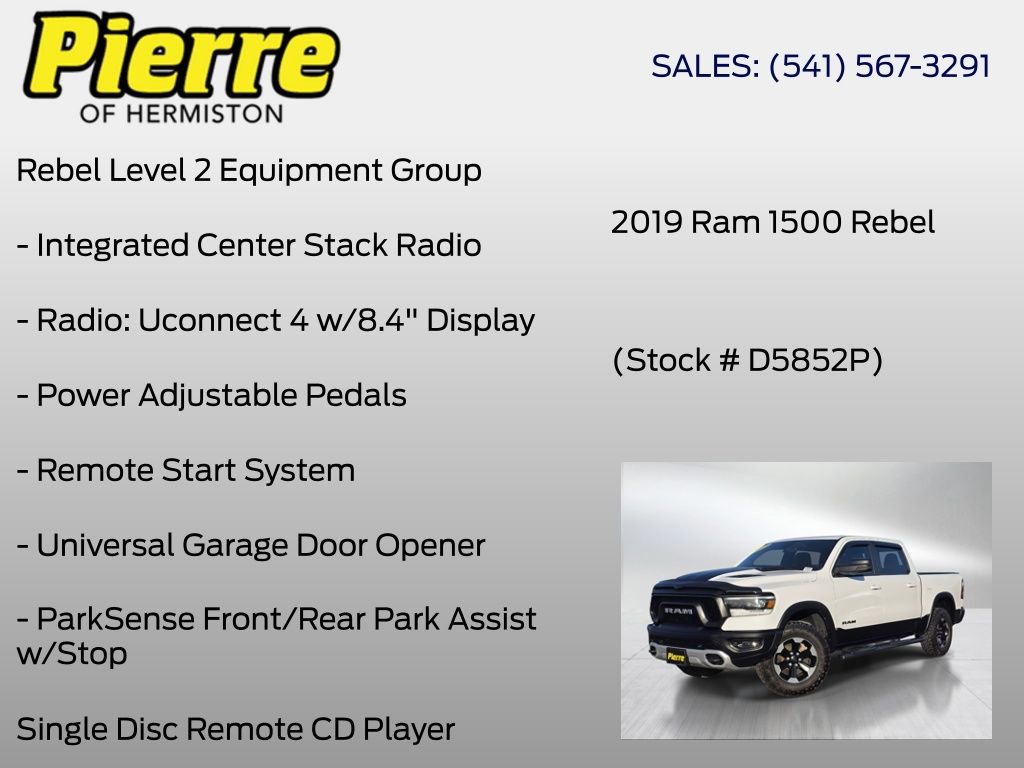 Used 2019 RAM 1500 Rebel w/ Leather & Sound Group w/ 2_W AWD/4WD image 24