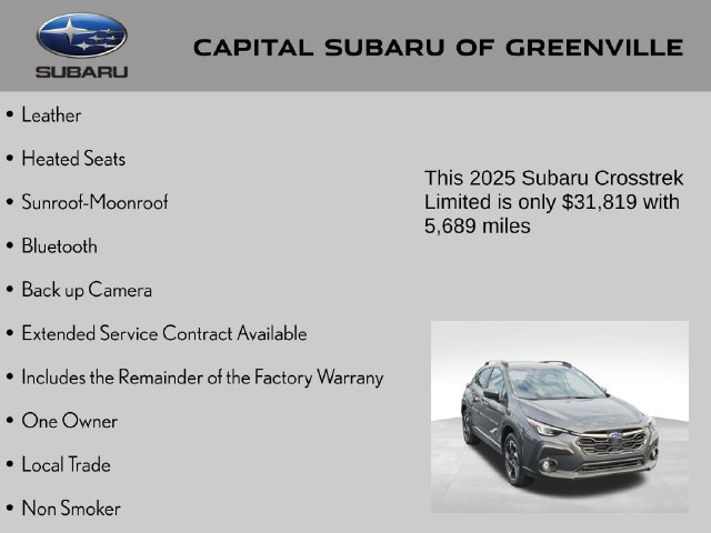 Certified 2025 Subaru Crosstrek 2.5i Limited w/ Crosstrek Mirror Package AWD/4WD image 4