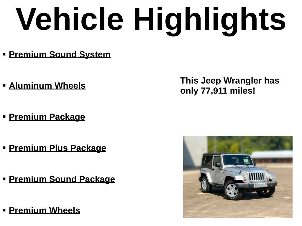 Used 2008 Jeep Wrangler Sahara w/ PWR Convenience Group AWD/4WD image 27